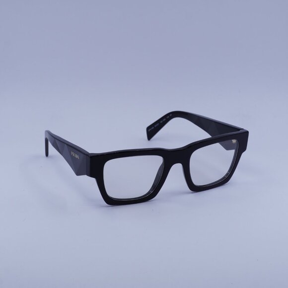 Prada PRA06S 16K08N Sunglasses Black Square Frame,Clear Blue Light Filter Lenses - Picture 4 of 10